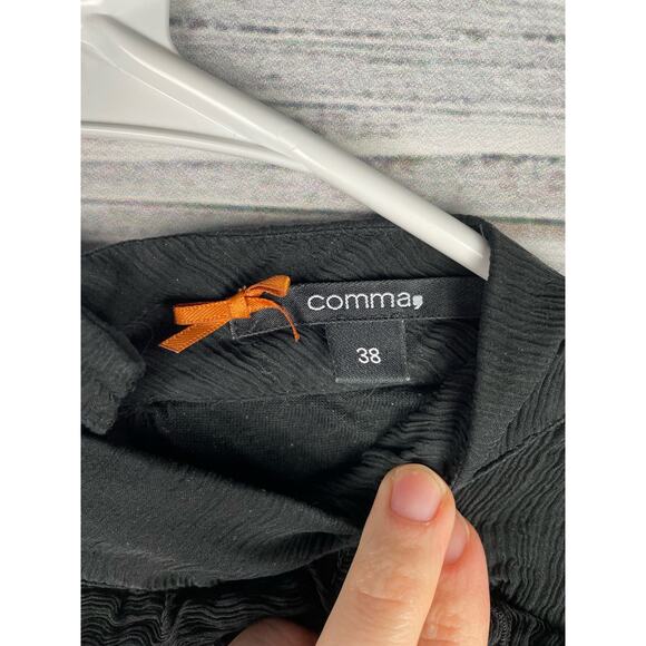 Comma Black Silk Gauzy Sleeveless Top EU 38 or US 8 Medium - Picture 3 of 9